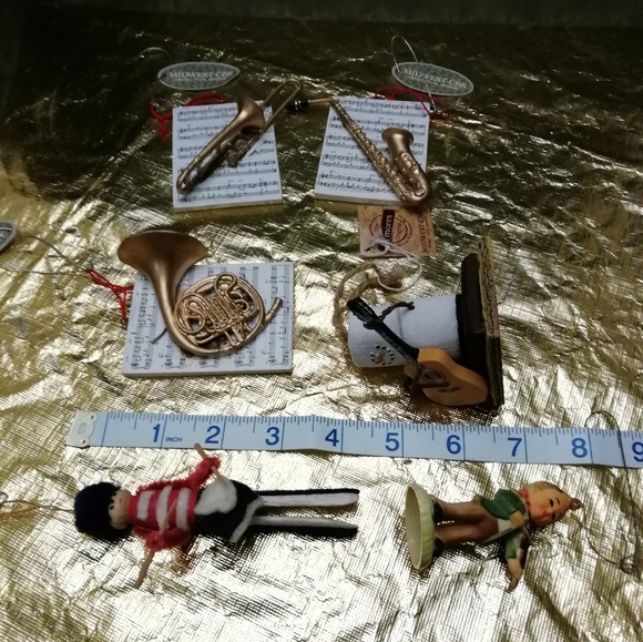 Holiday Musical Set of 6 Tree Ornaments - Picture 7 of 8